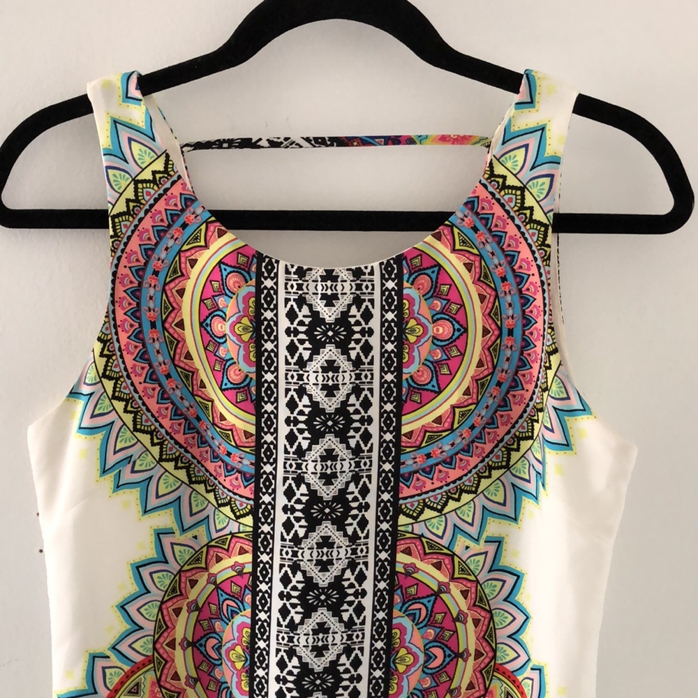 PINK OUT Print Shift Dress